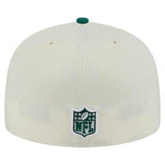 New York Jets New Era Main 59FIFTY Fitted Hat Cream/Green
