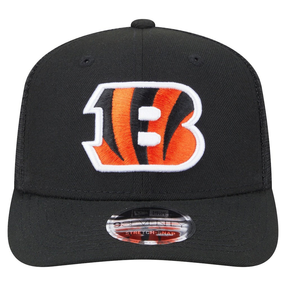 Cincinnati Bengals New Era Main Trucker 9SEVENTY Stretch-Snap Hat Black