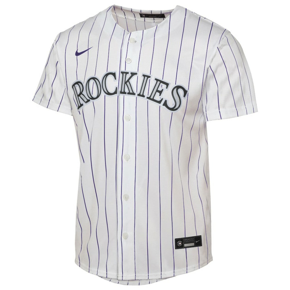 Colorado Rockies Nike Youth Home Replica Jersey - White - Nike Lifestyle