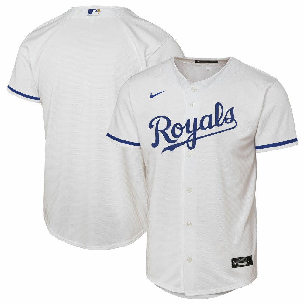 Kansas City Royals Nike Youth Home Replica Jersey - White - Nike Sale
