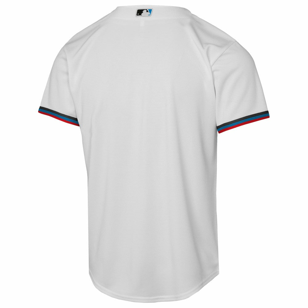Miami Marlins Nike Youth Home Replica Jersey - White - Nike Online