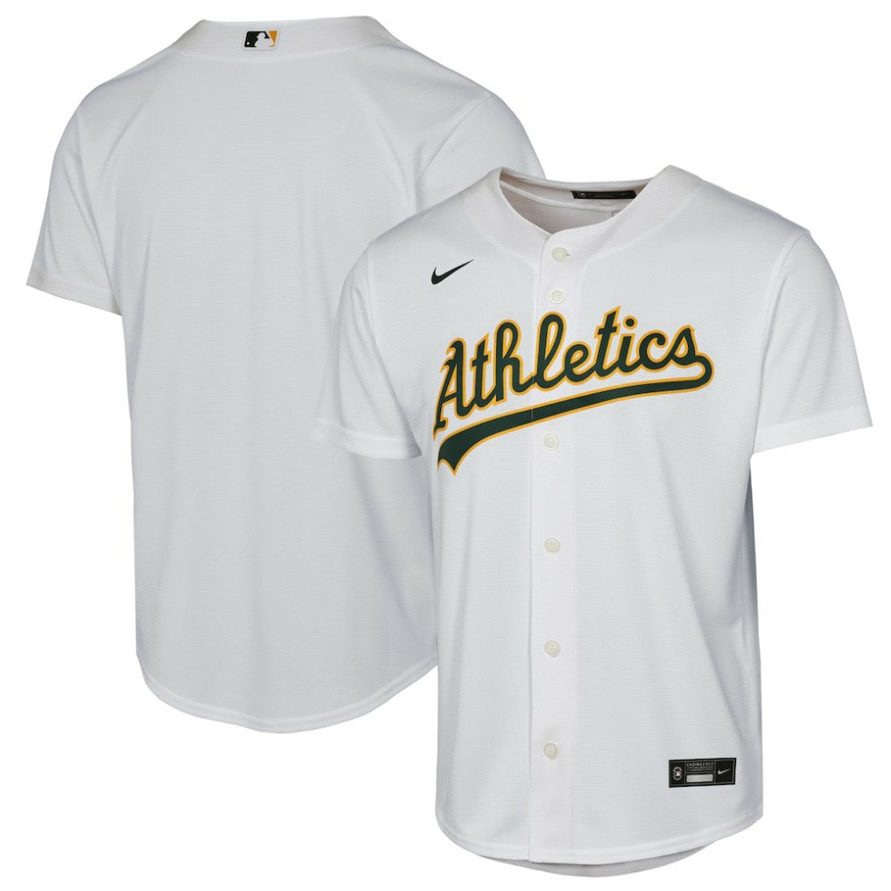 Athletics Nike Youth Home Replica Jersey - White - Nike Sale