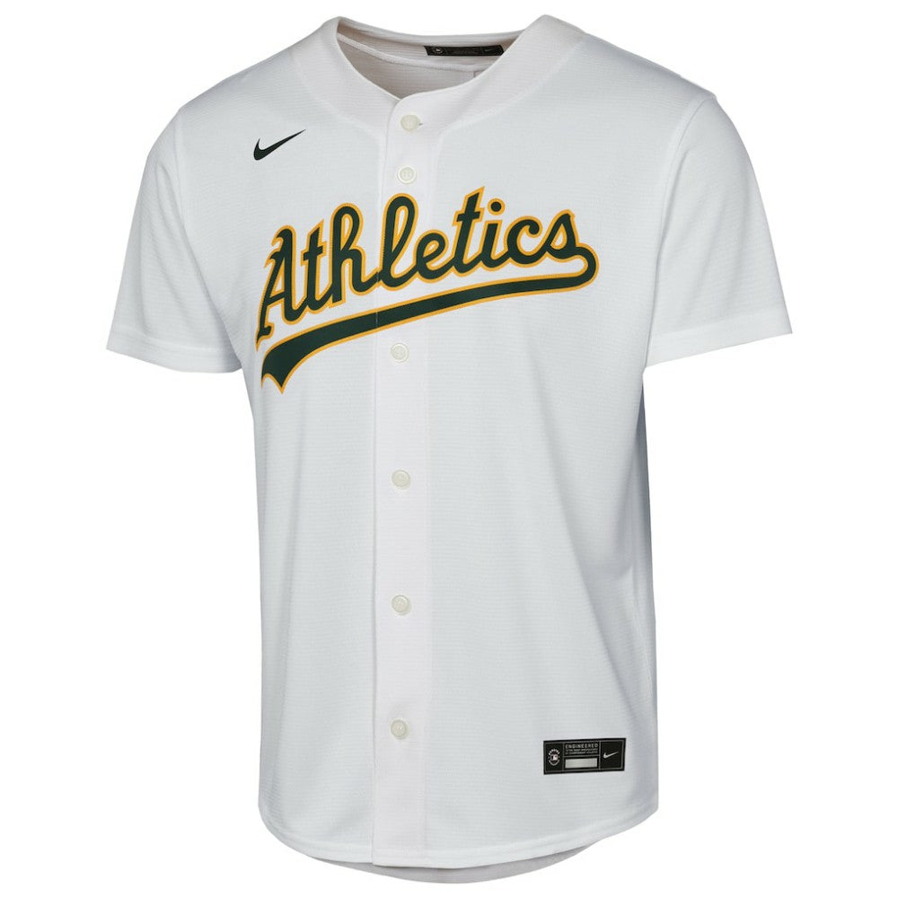 Athletics Nike Youth Home Replica Jersey - White - Nike Sale