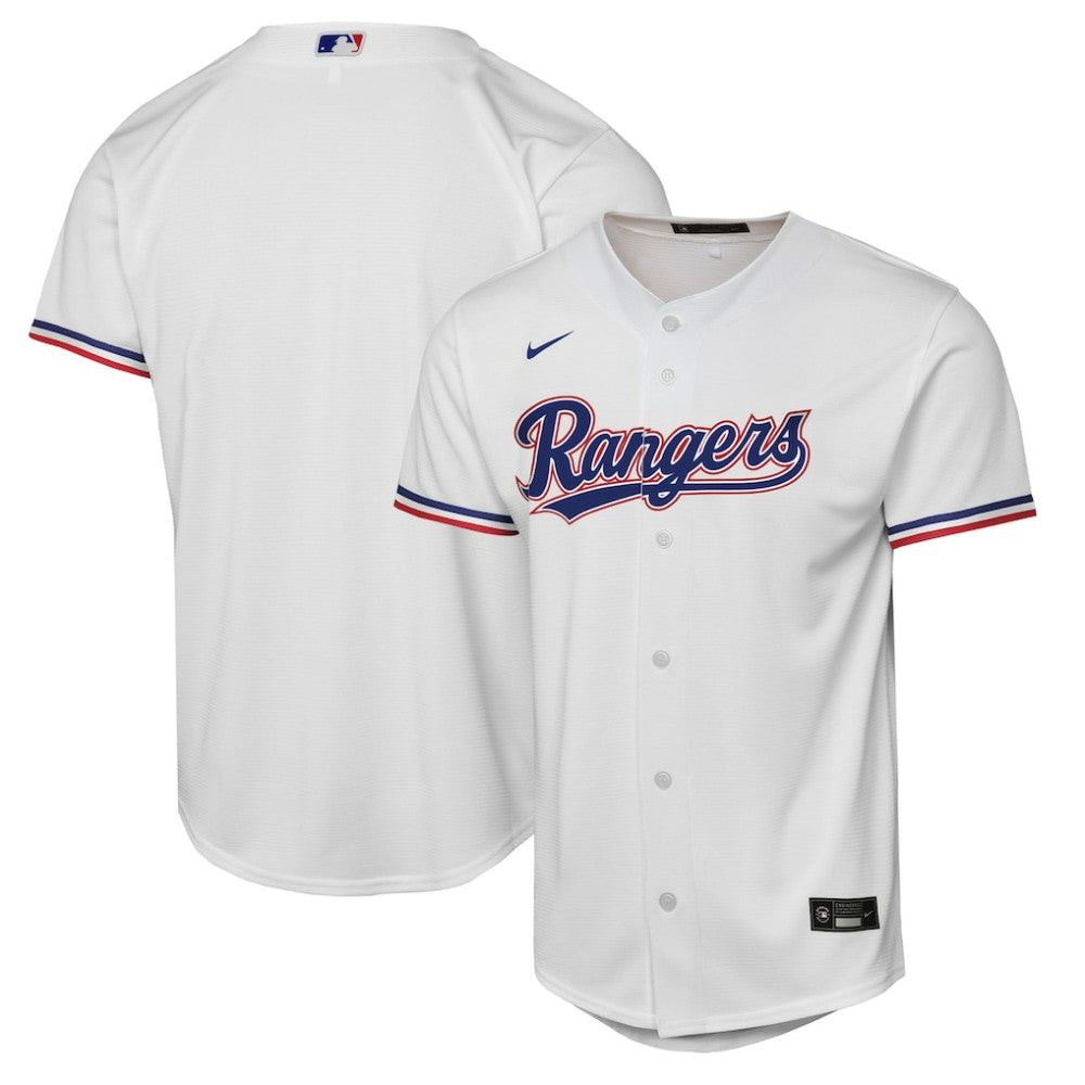 Texas Rangers Nike Youth Home Replica Jersey - White - Nike Online