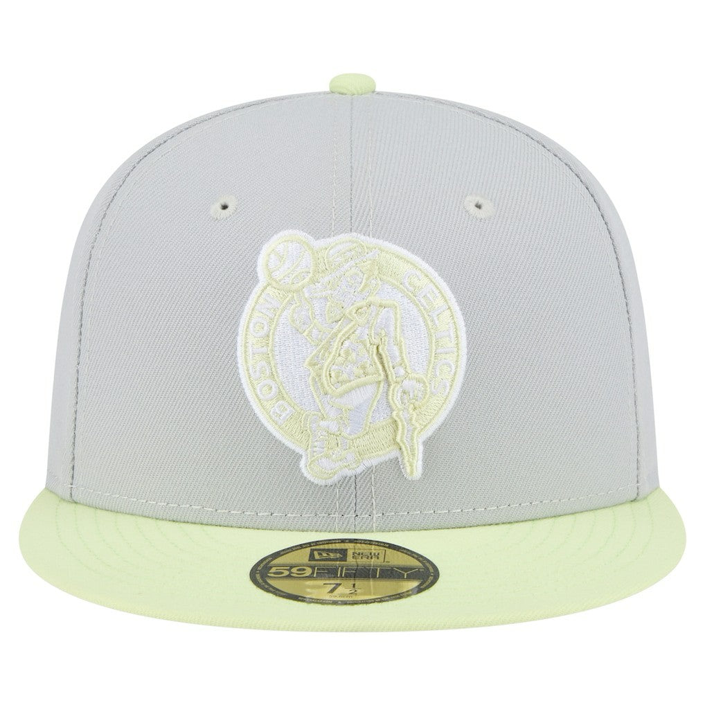 Boston Celtics Color Pack 2-Tone 59FIFTY Fitted Hat Gray/Green | New Era discount