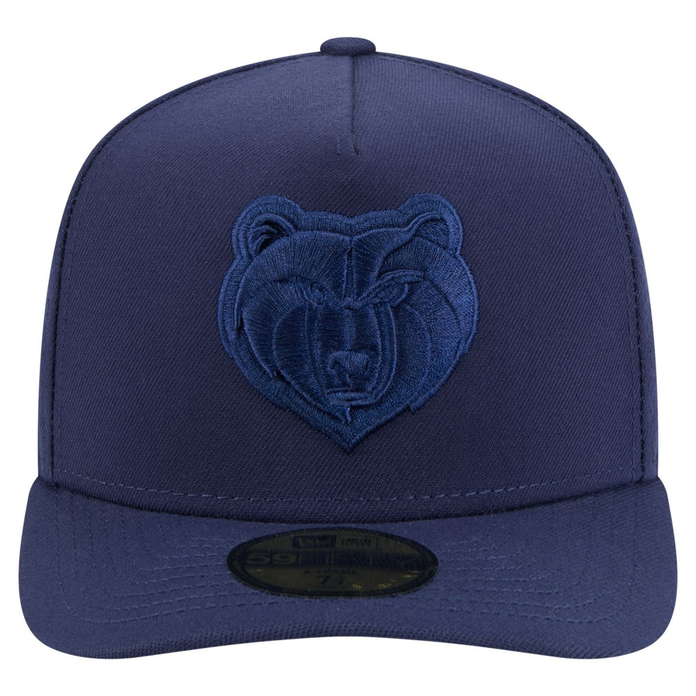 Memphis Grizzlies Colorpack A-Frame Pinch Front 59FIFTY Fitted Hat Navy | New Era online