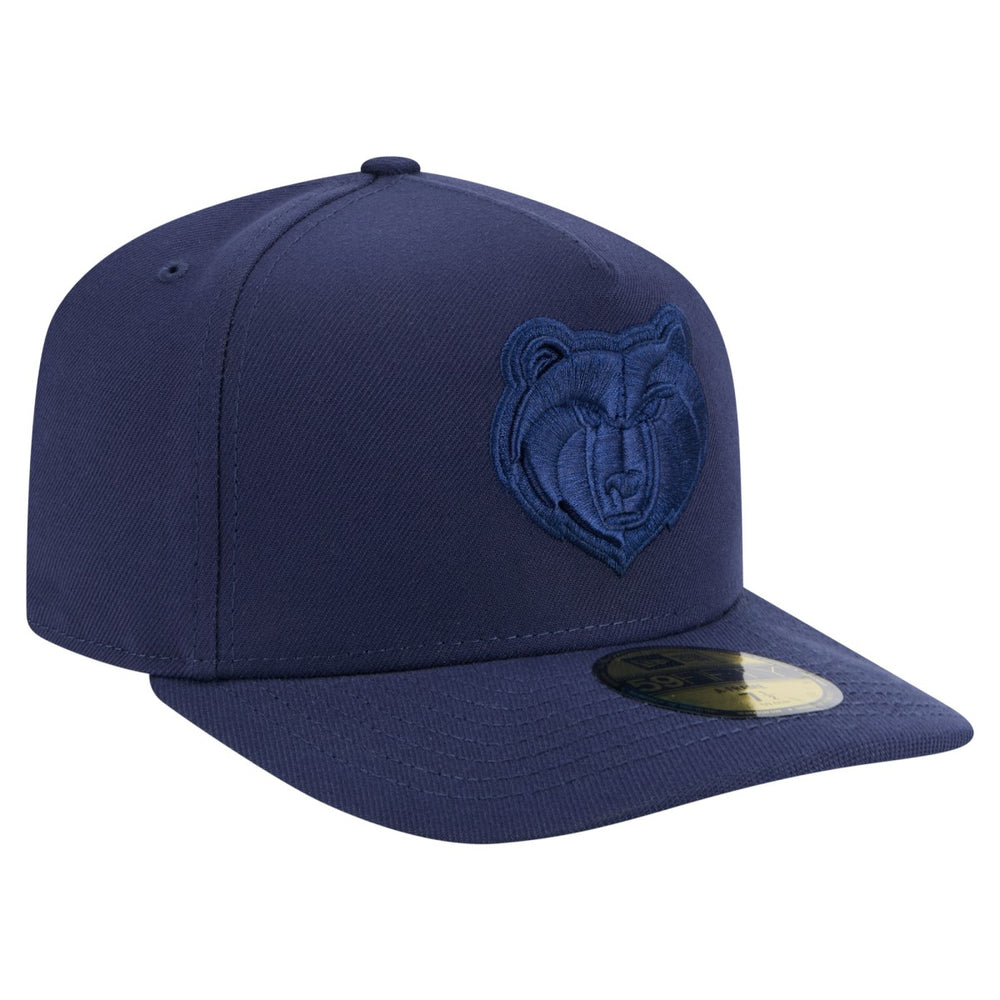 Memphis Grizzlies Colorpack A-Frame Pinch Front 59FIFTY Fitted Hat Navy | New Era online