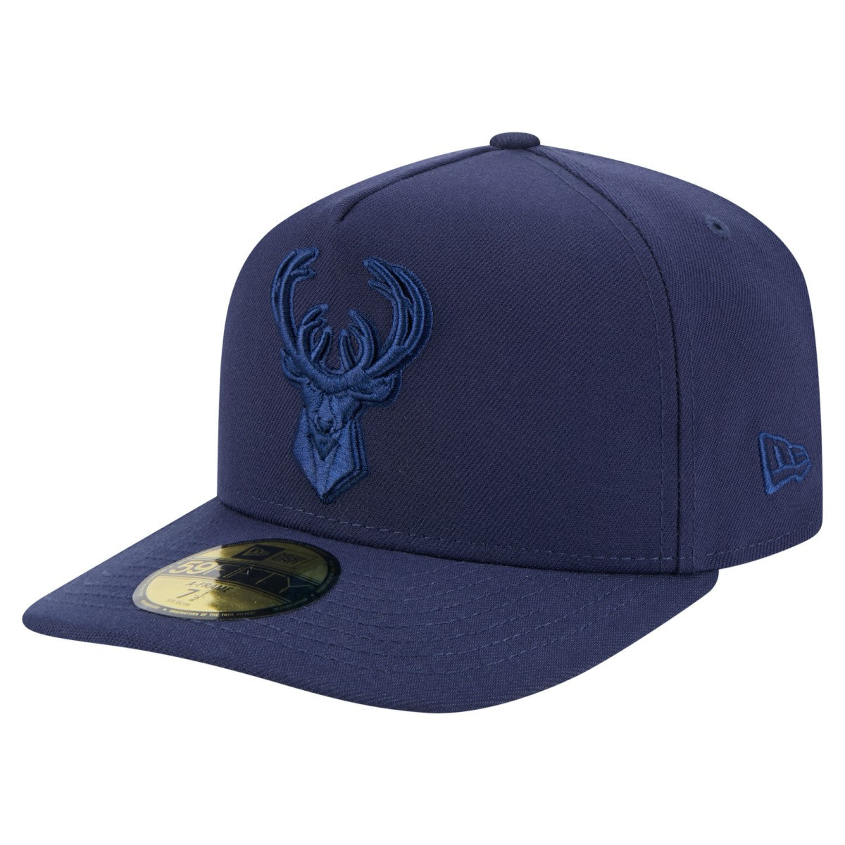 Milwaukee Bucks Colorpack A-Frame Pinch Front 59FIFTY Fitted Hat Navy | New Era discount