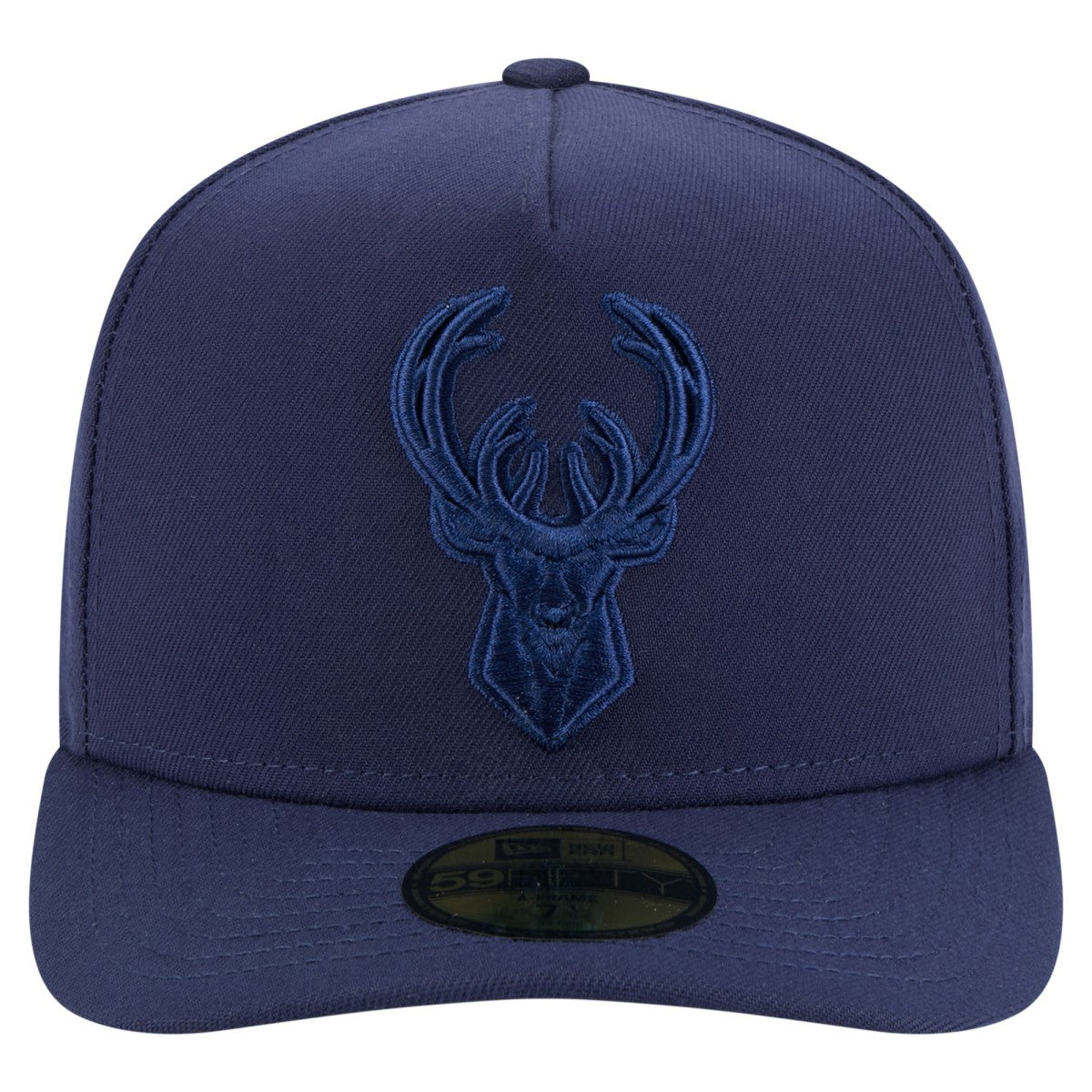 Milwaukee Bucks Colorpack A-Frame Pinch Front 59FIFTY Fitted Hat Navy | New Era discount