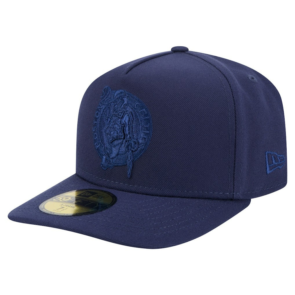 Boston Celtics Colorpack A-Frame Pinch Front 59FIFTY Fitted Hat Navy | New Era US