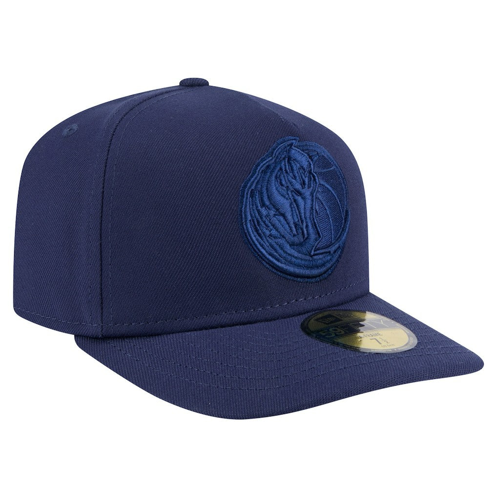 Dallas Mavericks Colorpack A-Frame Pinch Front 59FIFTY Fitted Hat for sale Navy | New Era discount