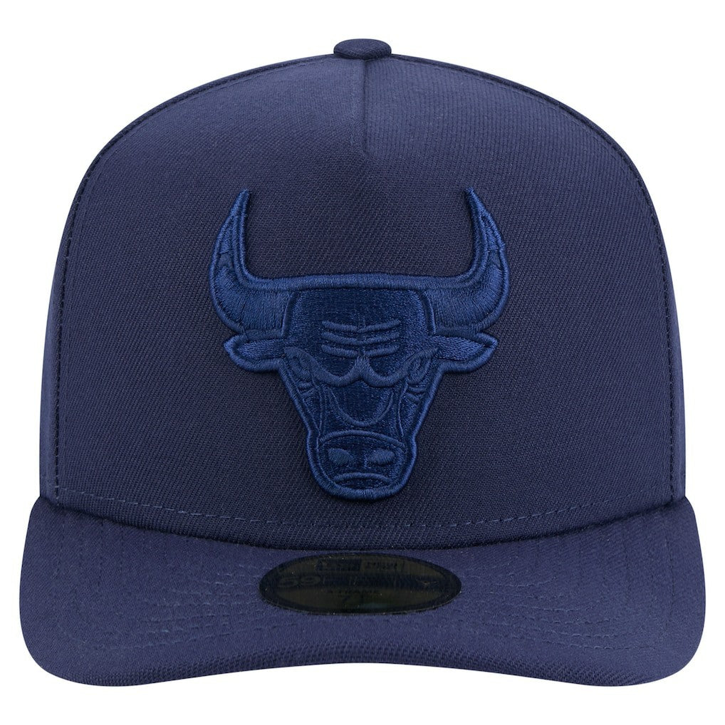 Chicago Bulls Colorpack A-Frame Pinch Front 59FIFTY Fitted Hat Navy | New Era Lifestyle