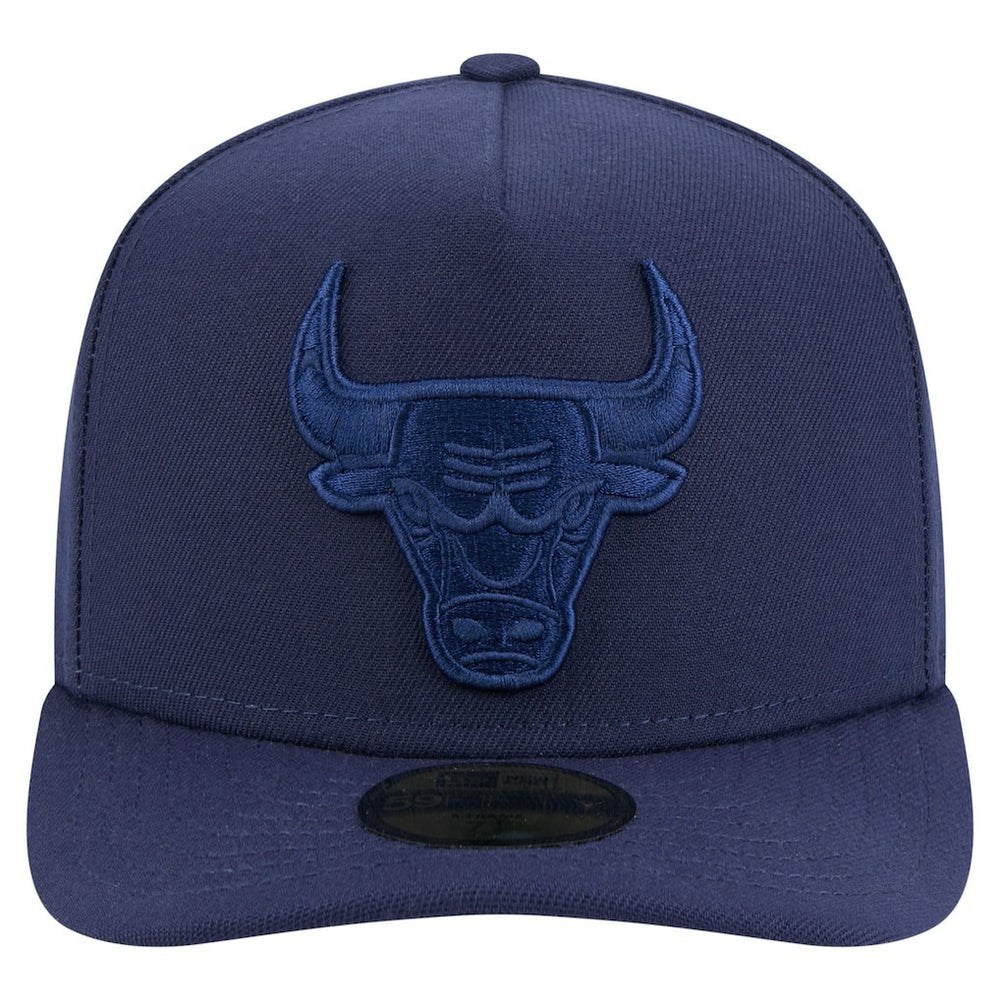 Chicago Bulls Colorpack A-Frame Pinch Front 59FIFTY Fitted Hat Navy | New Era Lifestyle