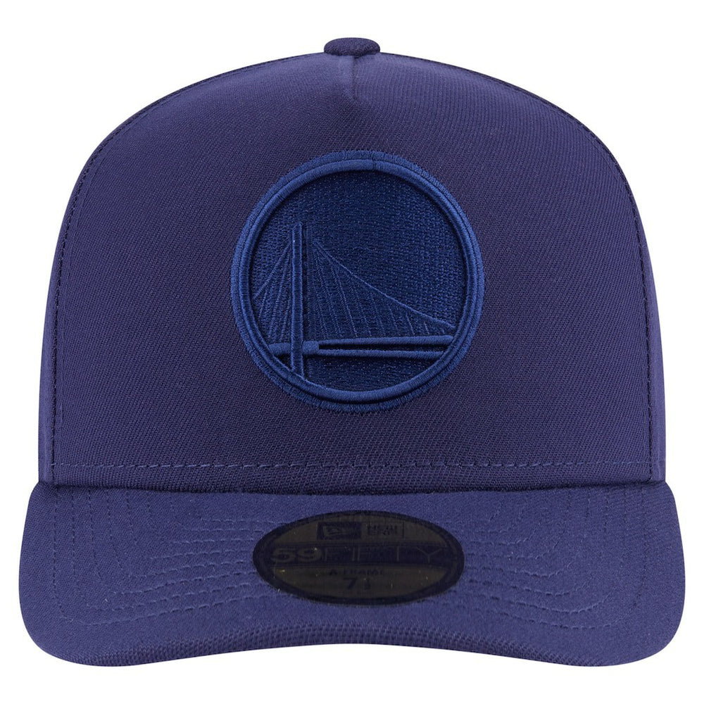 Golden State Warriors Colorpack A-Frame Pinch Front 59FIFTY Fitted Hat for sale Navy | New Era Near Me