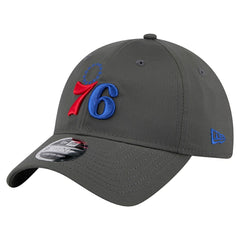 Philadelphia 76ers Active Ripstop 9TWENTY Adjustable Hat Charcoal | New Era Lifestyle