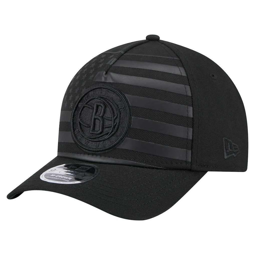 Brooklyn Nets Game Day Flag A-Frame 9FORTY Adjustable Hat Black | New Era online