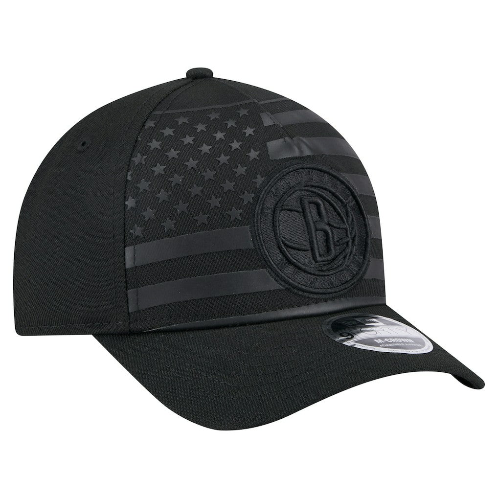 Brooklyn Nets Game Day Flag A-Frame 9FORTY Adjustable Hat Black | New Era online