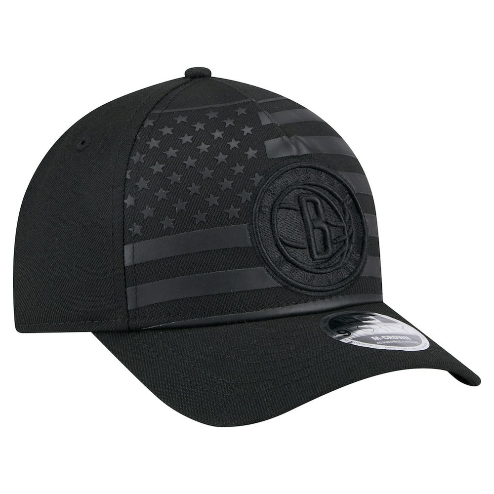 Brooklyn Nets Game Day Flag A-Frame 9FORTY Adjustable Hat Black | New Era online