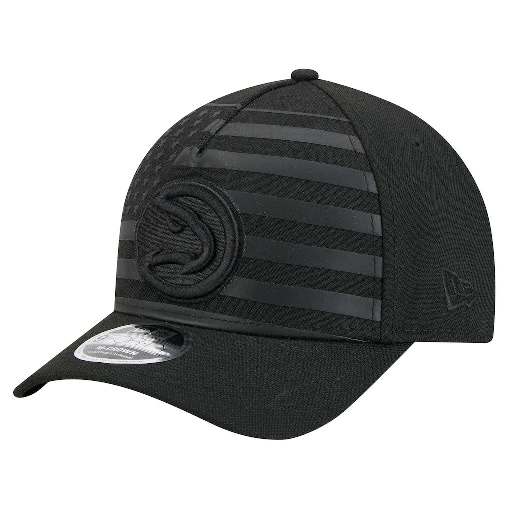 Atlanta Hawks Game Day Flag A-Frame 9FORTY Adjustable Hat Black | New Era outlet