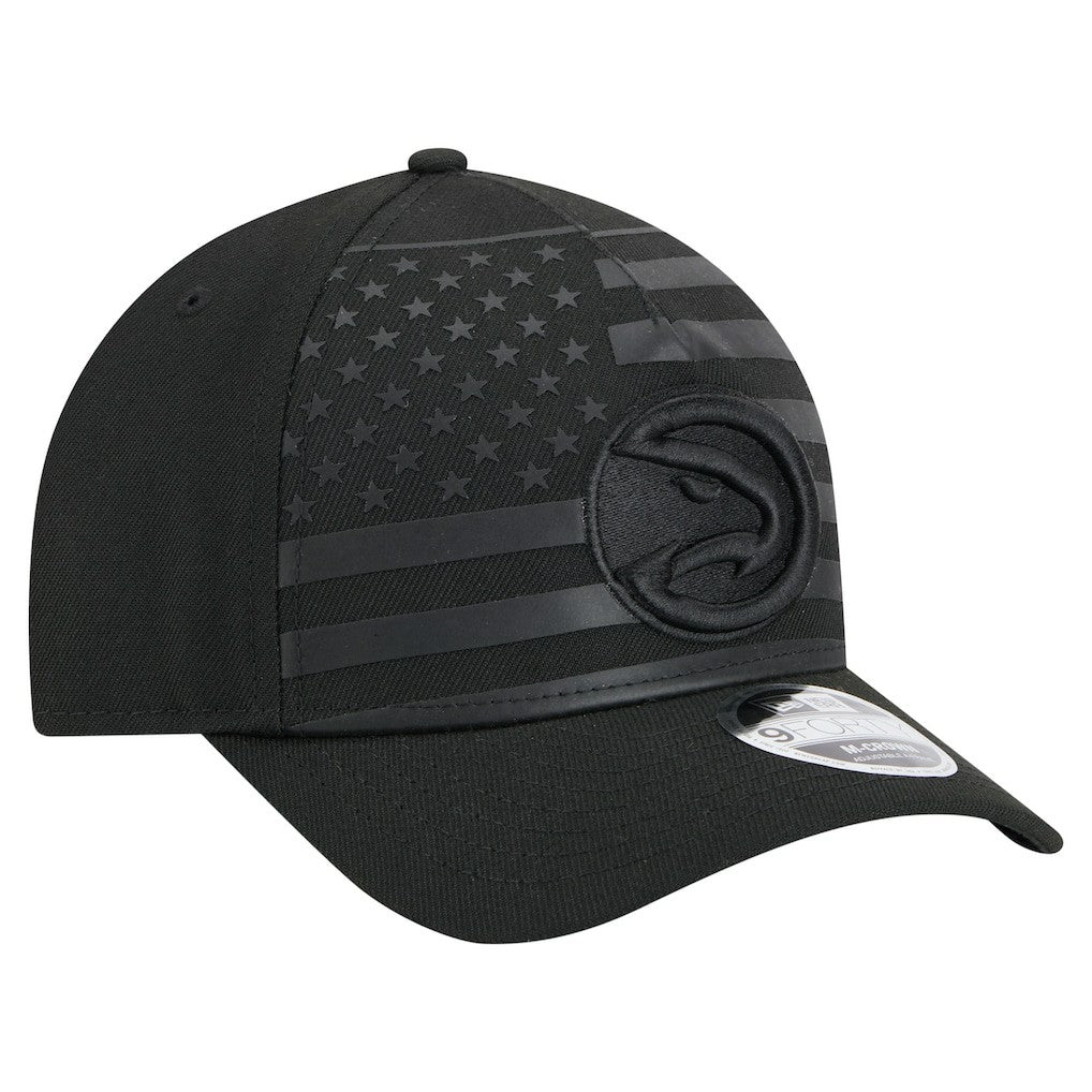 Atlanta Hawks Game Day Flag A-Frame 9FORTY Adjustable Hat Black | New Era outlet