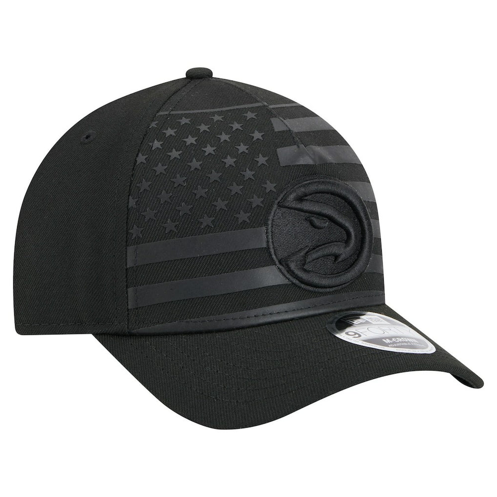 Atlanta Hawks Game Day Flag A-Frame 9FORTY Adjustable Hat Black | New Era outlet