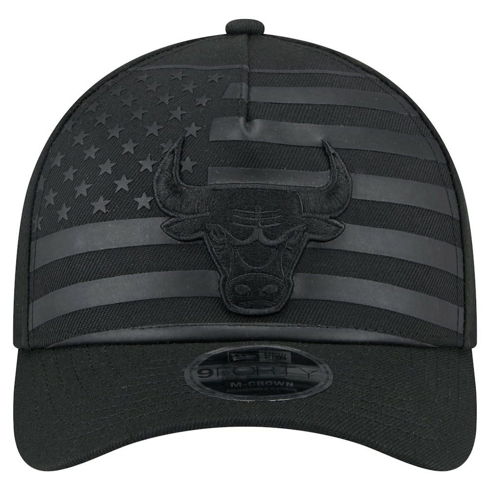 Chicago Bulls Game Day Flag A-Frame 9FORTY Adjustable Hat Black | New Era Lifestyle