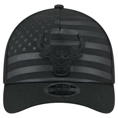 Chicago Bulls Game Day Flag A-Frame 9FORTY Adjustable Hat Black | New Era Lifestyle