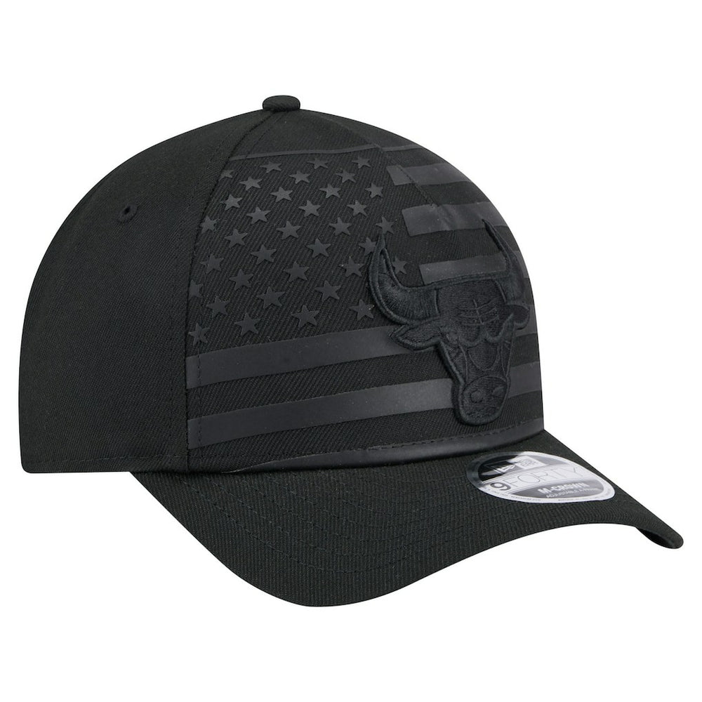 Chicago Bulls Game Day Flag A-Frame 9FORTY Adjustable Hat Black | New Era Lifestyle