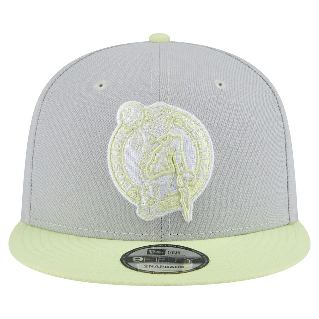 Boston Celtics Color Pack Two-Tone 9FIFTY Snapback Hat Gray/Light Green | New Era