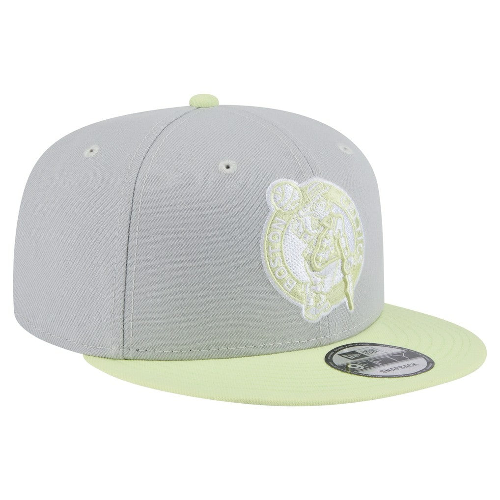 Boston Celtics Color Pack Two-Tone 9FIFTY Snapback Hat Gray/Light Green | New Era