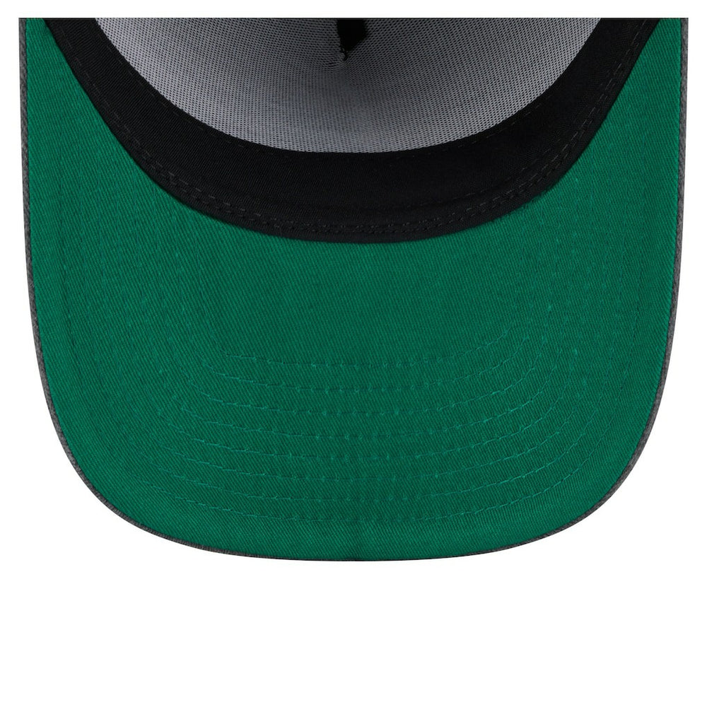 Golden State Warriors Throwback Washed Pre-Curved 9FIFTY Snapback Hat for sale Charcoal | New Era outlet