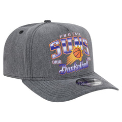 Phoenix Suns Throwback Washed Pre-Curved 9FIFTY Snapback Hat Charcoal | New Era discount