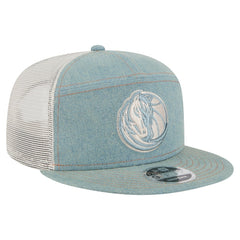 Dallas Mavericks Adventure Denim Split Panel 9FIFTY Snapback Trucker Hat | New Era for sale