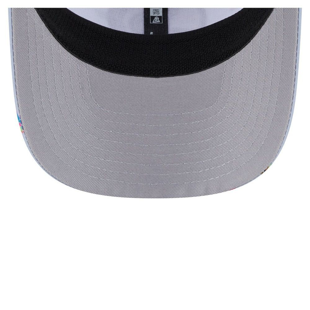 Atlanta Hawks Adventure Aloha Pattern 9SEVENTY Stretch-Snap Hat Light Blue/Gray | New Era Near Me