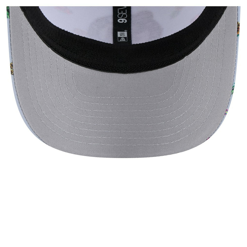 Boston Celtics Adventure Aloha Pattern 9SEVENTY Stretch-Snap Hat Light Blue/Gray | New Era Near Me