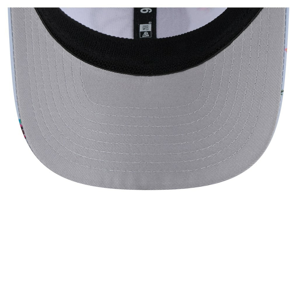Dallas Mavericks Adventure Aloha Pattern 9SEVENTY Stretch-Snap Hat for sale Light Blue/Gray | New Era Lifestyle