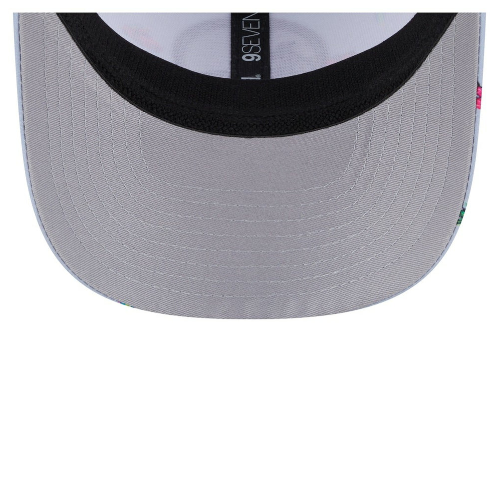 Golden State Warriors Adventure Aloha Pattern 9SEVENTY Stretch-Snap Hat for sale Light Blue/Gray | New Era discount