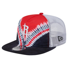 Houston Rockets Throwback Dye Golfer Snapback Hat for sale Black/Red | New Era