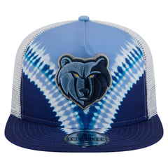 Memphis Grizzlies Throwback Dye Golfer Snapback Hat Navy/Light Blue | New Era Near Me