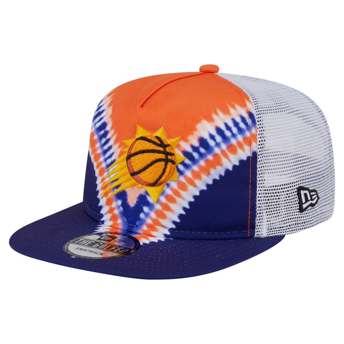 Phoenix Suns Throwback Dye Golfer Snapback Hat Purple/Orange | New Era Near Me