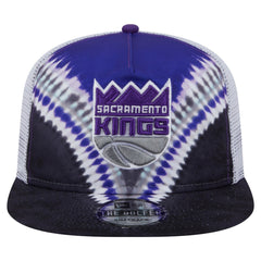 Sacramento Kings Throwback Dye Golfer Snapback Hat Black/Purple | New Era Lifestyle