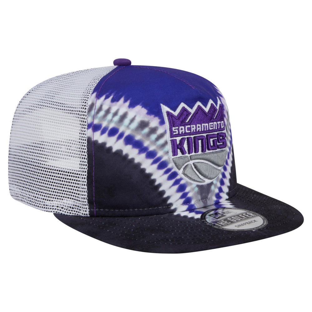 Sacramento Kings Throwback Dye Golfer Snapback Hat Black/Purple | New Era Lifestyle