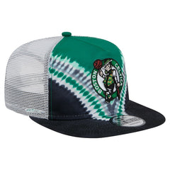 Boston Celtics Throwback Dye Golfer Snapback Hat Black/Kelly Green | New Era outlet