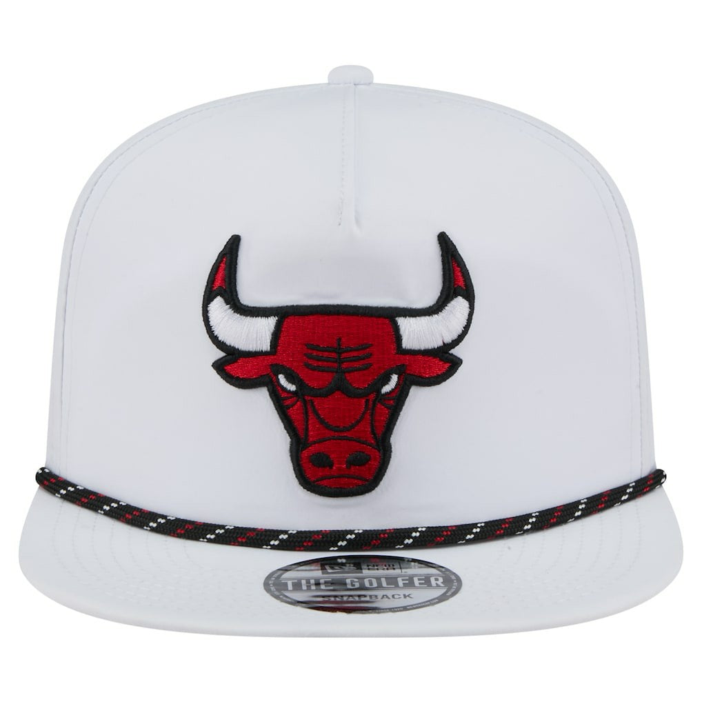 Chicago Bulls Performance Rope Golfer Adjustable Hat White | New Era Near Me
