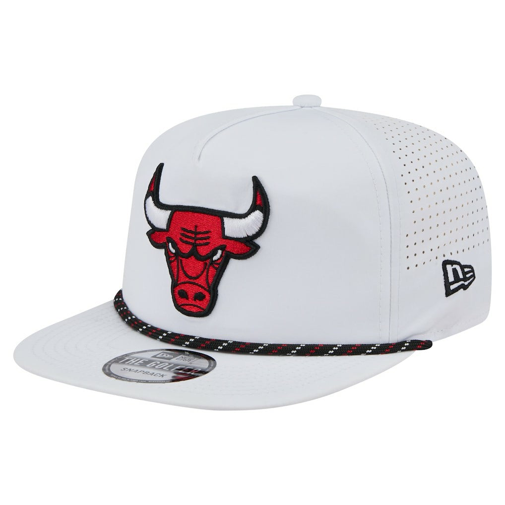 Chicago Bulls Performance Rope Golfer Adjustable Hat White | New Era Near Me