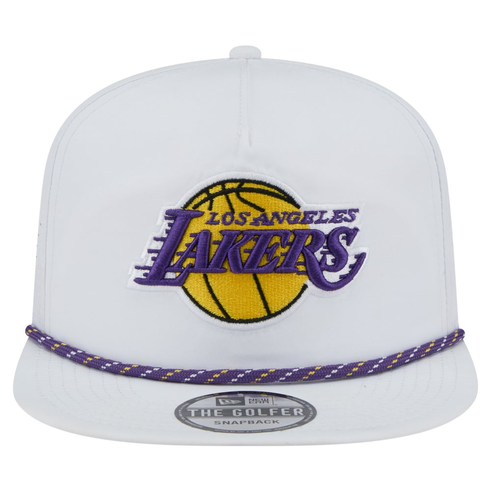 Los Angeles Lakers Performance Rope Golfer Adjustable Hat White | New Era for sale