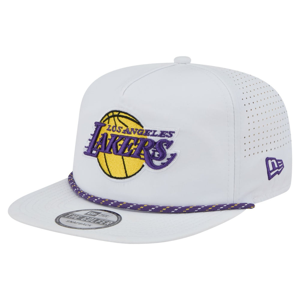 Los Angeles Lakers Performance Rope Golfer Adjustable Hat White | New Era for sale