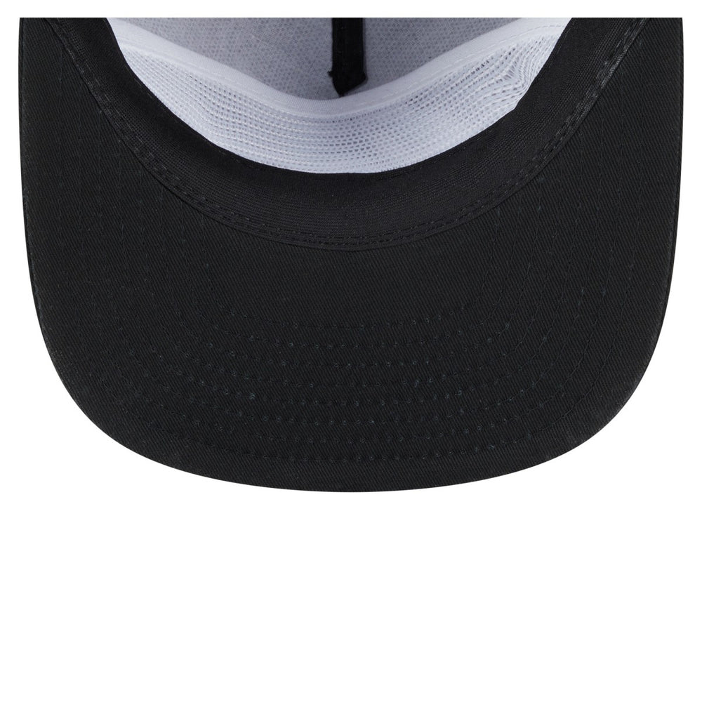 Miami Heat Team Text Golfer Snapback Hat Black | New Era discount