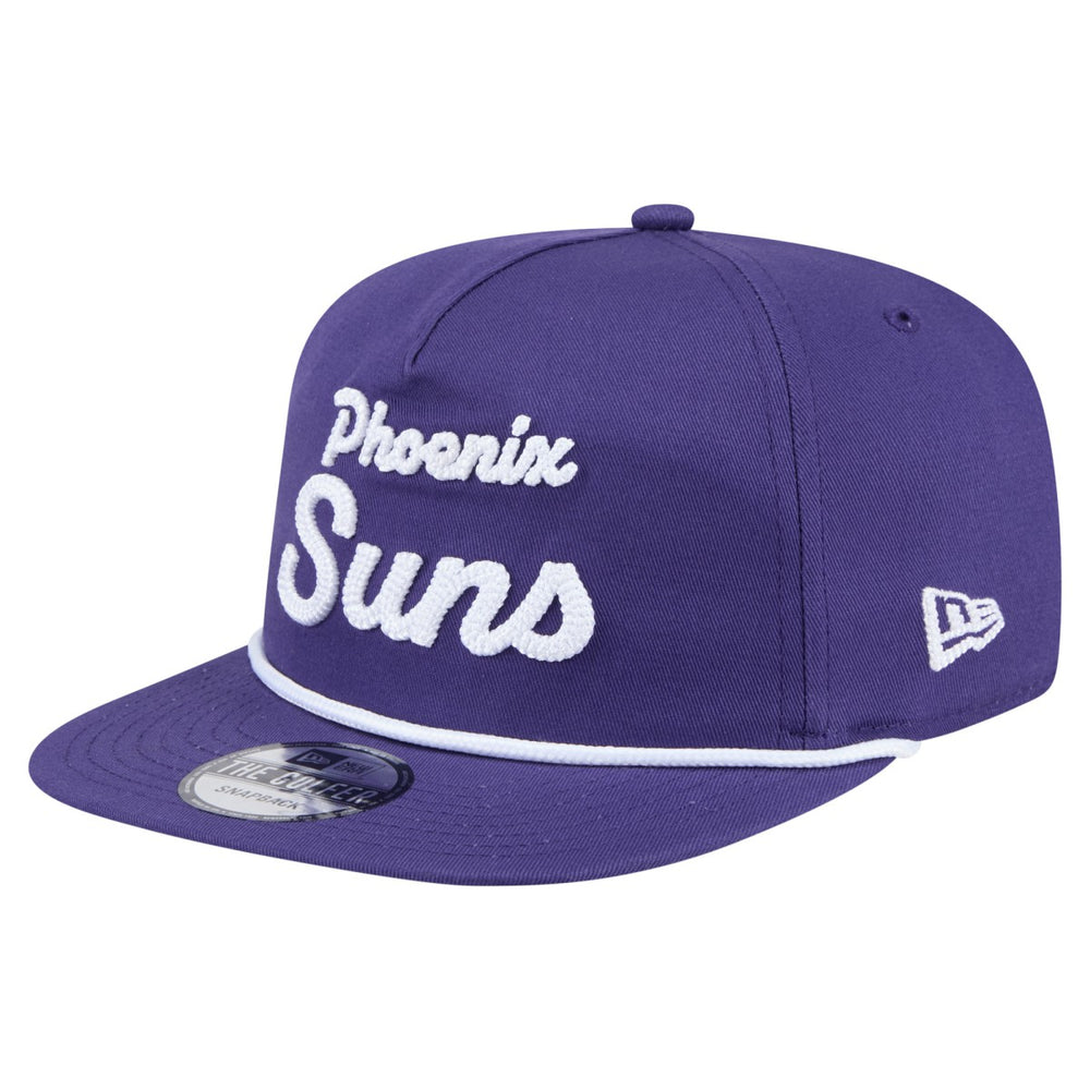 Phoenix Suns Team Text Golfer Snapback Hat Purple | New Era Lifestyle