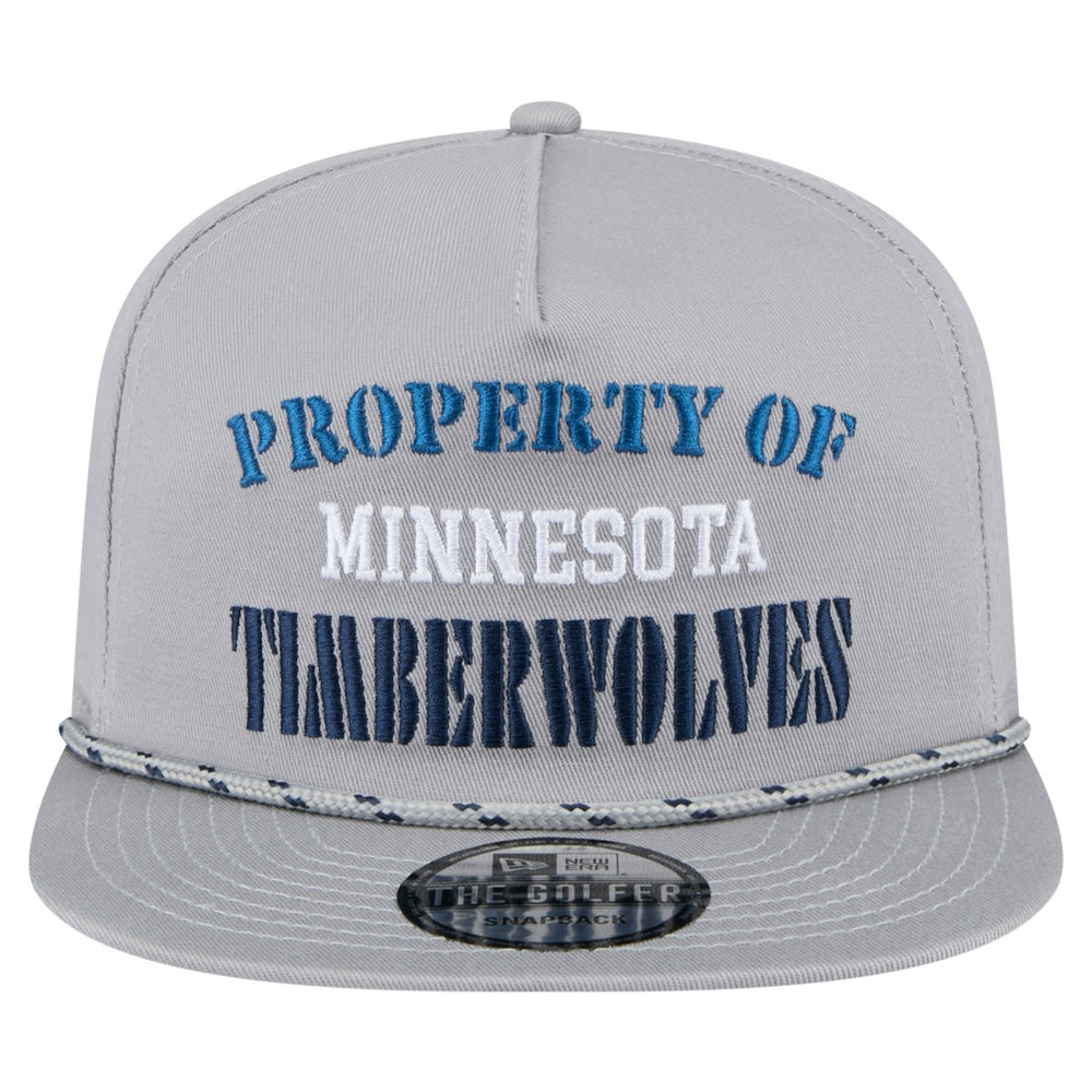 Minnesota Timberwolves Throwback Property Of Golfer Snapback Hat Gray | New Era US